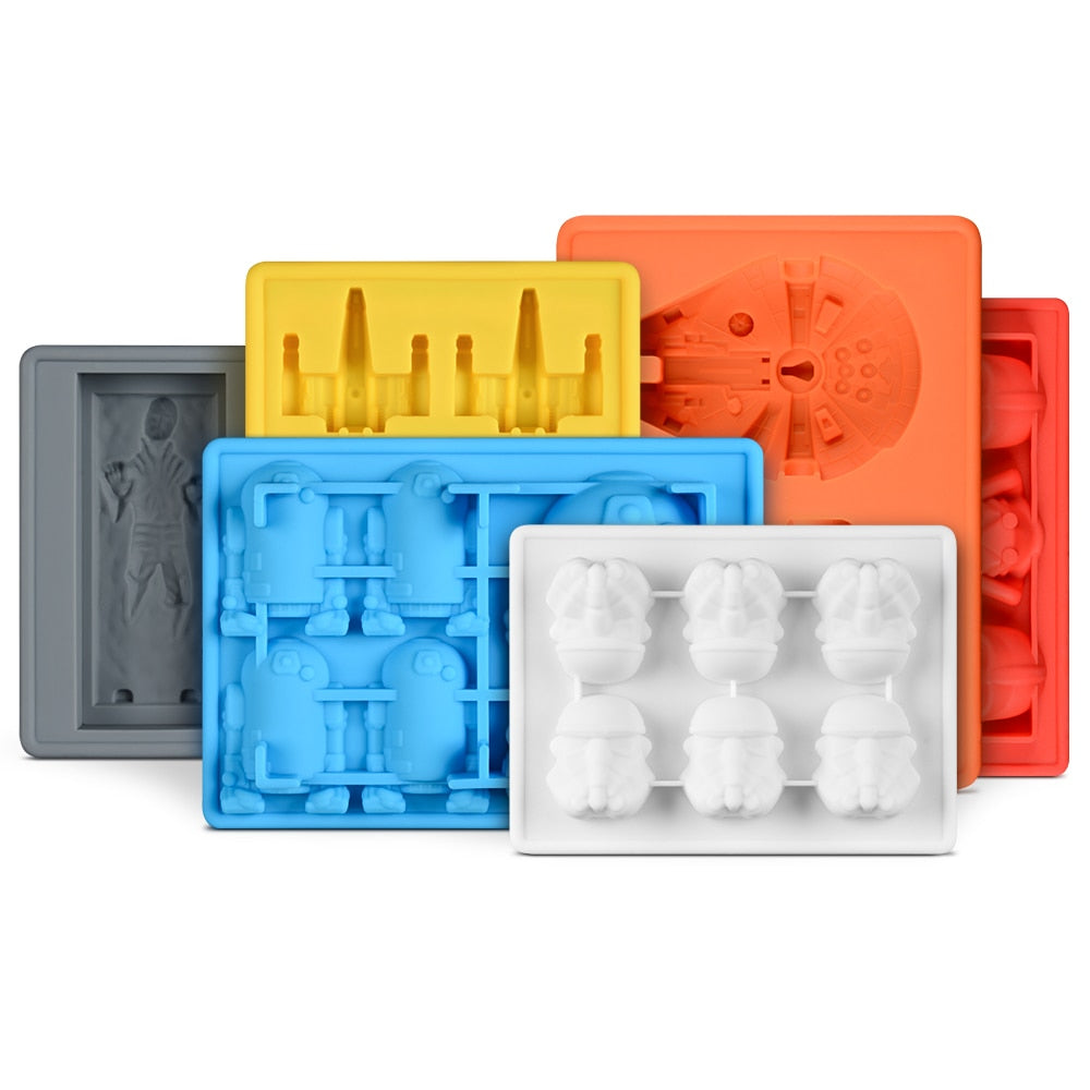 3D Cartoon Silicone Mold for Baking Chocolates Gummy Candy Jello Ice Cube Soaps Gypsum Form Plaster Mould for Star War Fans