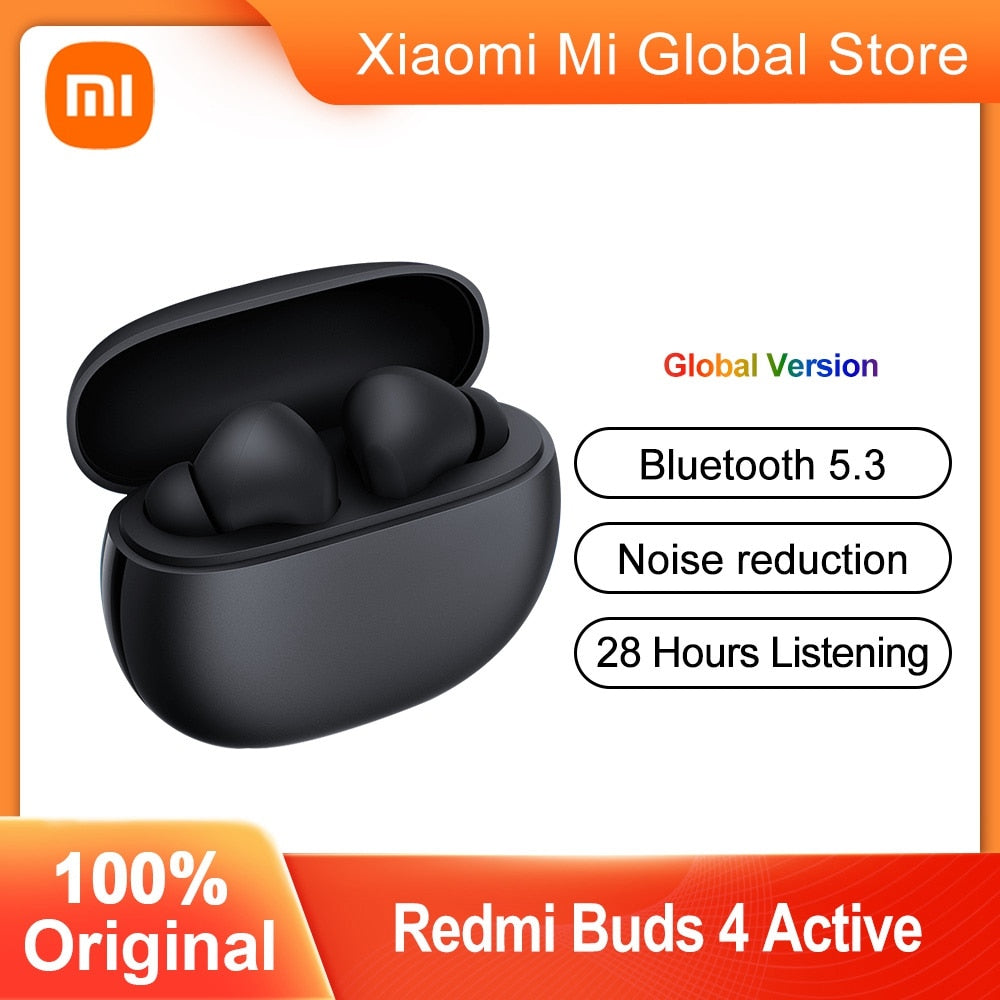 Xiaomi Redmi Buds 4 Active TWS Global Version Wireless Bluetooth 5.3 Sport Earphone Noise Cancellation Waterproof Headphones